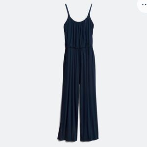 Kaileigh Dark Blue Sleeveless Jumpsuit
